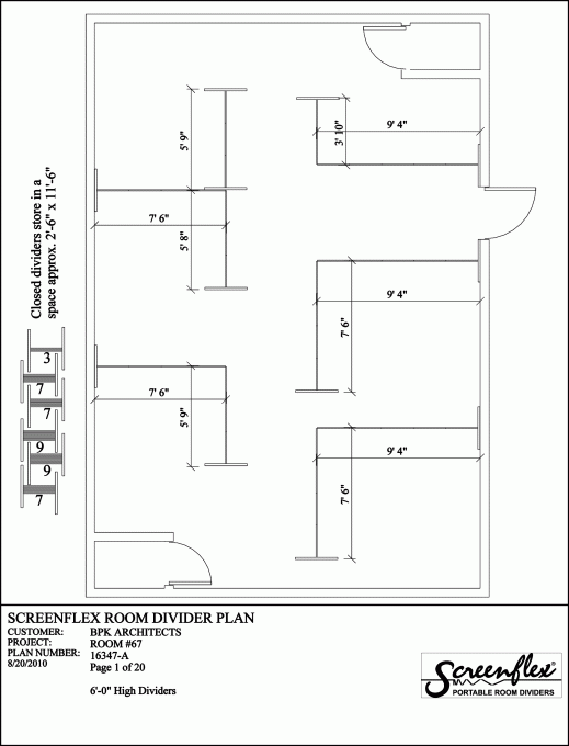 Architects suggest screenflex dividers 