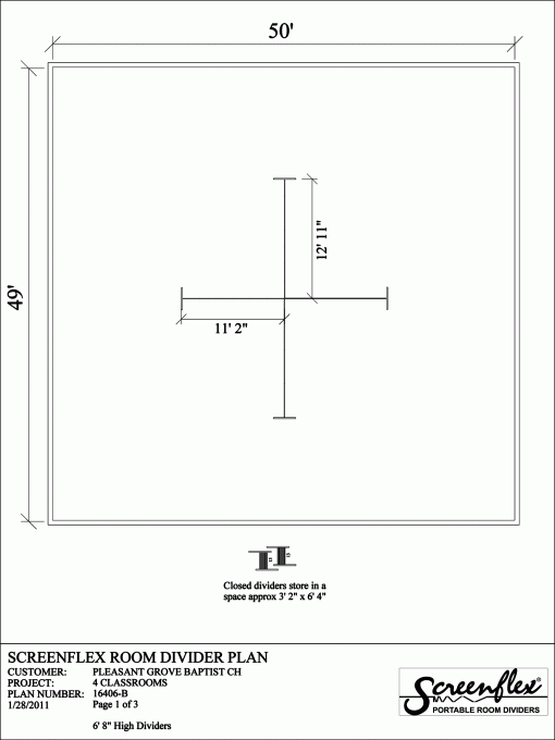 Four Rooms From Two Dividers