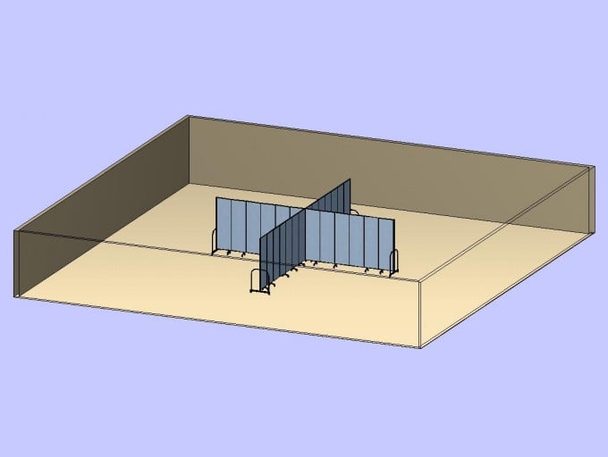 Four Rooms From Two Dividers