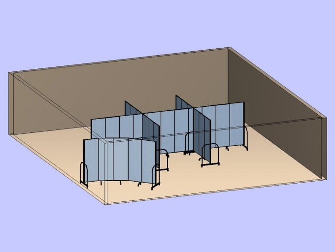 Charter Schools Use Portable Partitions