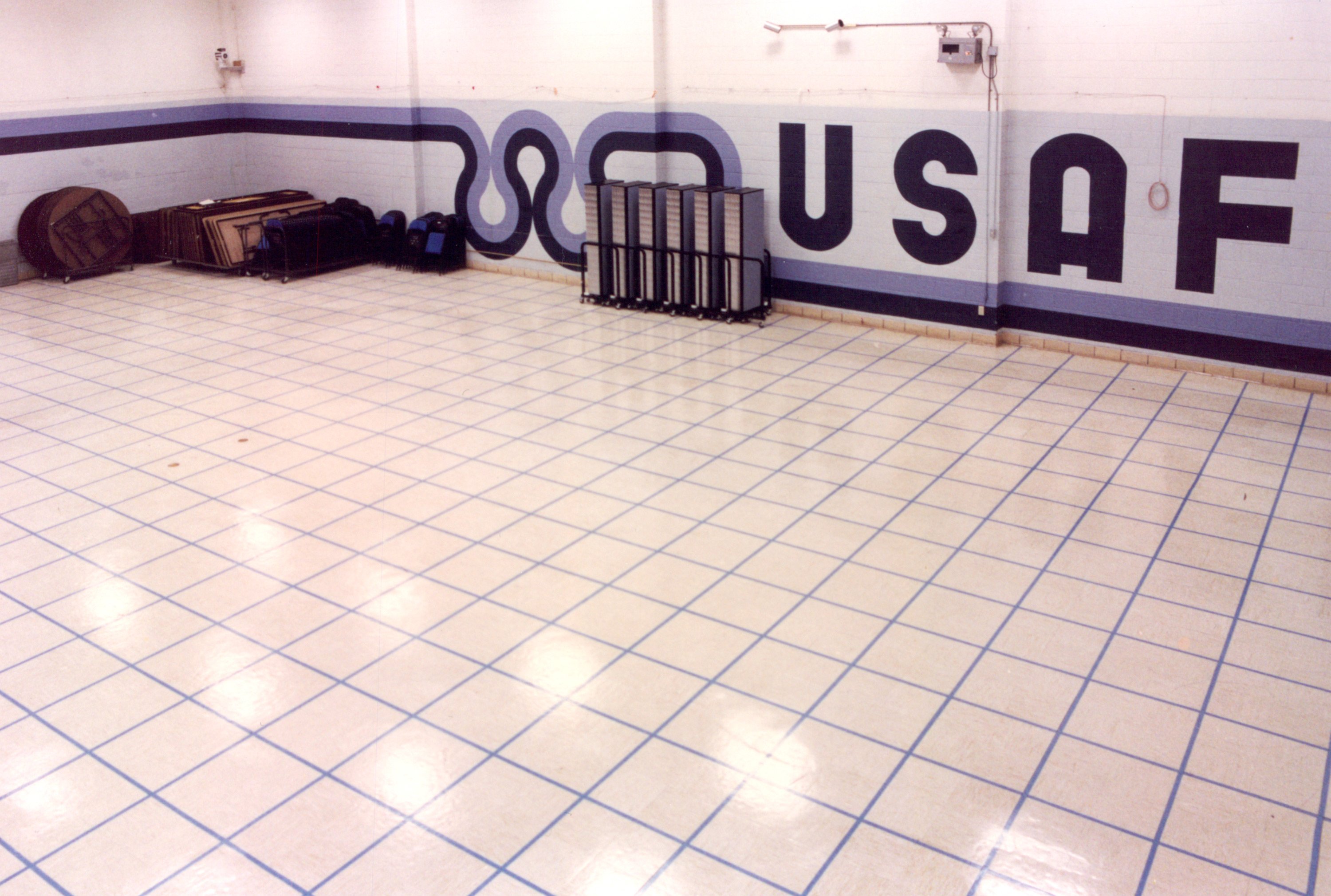 The training room at the United States Air Force Reserve Facility