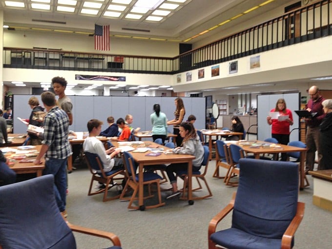 NNHS Library collaborative space