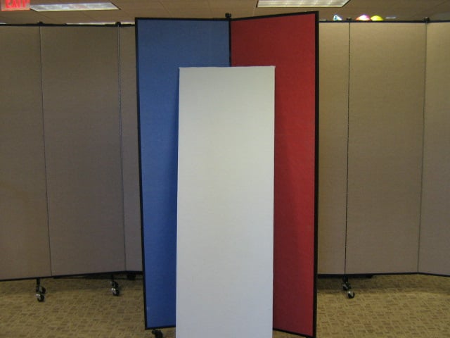 Red, white and blue color options Colorful room dividers color options