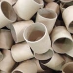 A pile of Cardboard tubes