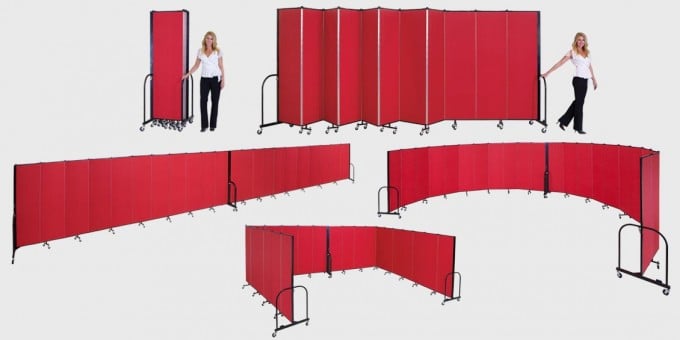 Create any size room with portable room dividers