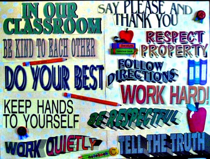 Classroom Rules Poster