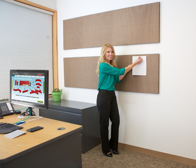 Acoustical Wall Panels are Tackable and Sound Absorbing Screenflex