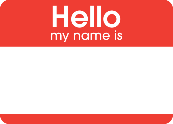 Red and White Name Tag how to retain visitors to your church
