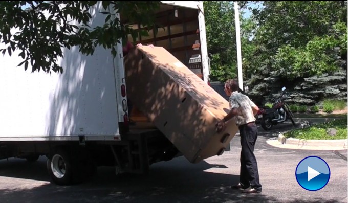 Screenflex Room Divider Being Delivered