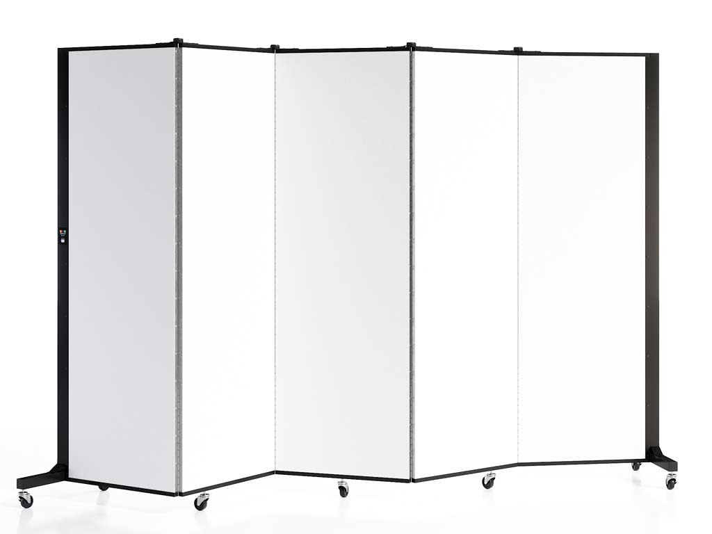 GZD Stainless Steel Medical Privacy Screen,4 Fold Foldable Blue Medical Screen,Room Divider with Wheel for Medical Clinics Beauty Salons