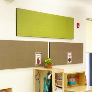 Display materials and save space with our acoustical wall panel