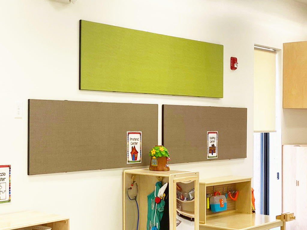 Display materials and save space with our acoustical wall panel