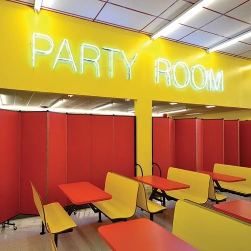 Folding partition walls allow you to increase profits by offering you more entertainment space