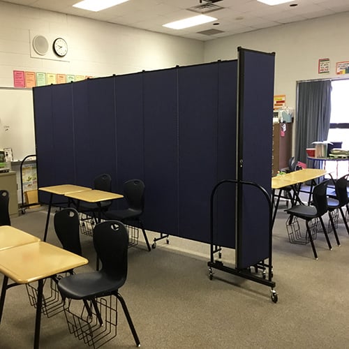 Host multiple classes in one classroom with versatile portable walls