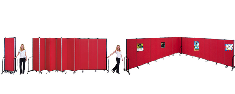 Student Art Festival Display, Screenflex Portable Room Dividers