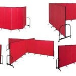 Red Standard Room Divider in Many Configurations