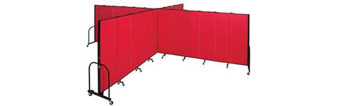 Closed Portable Room Divider and Opening Room Divider