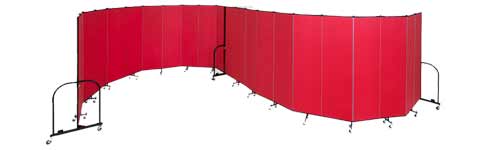 Closed Portable Room Divider and Opening Room Divider