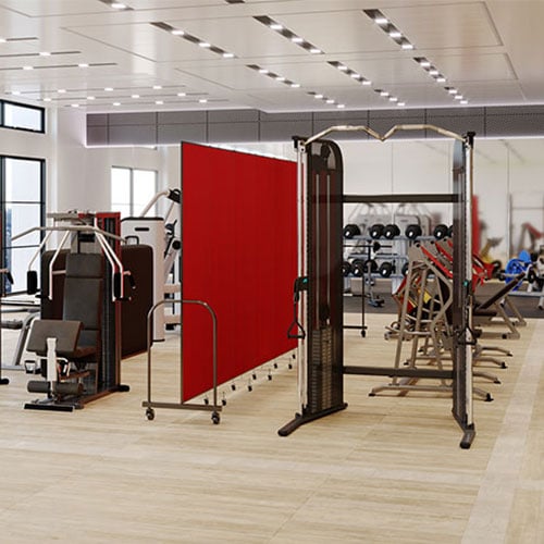 Fitness Club Walls Screenflex Portable Room Dividers