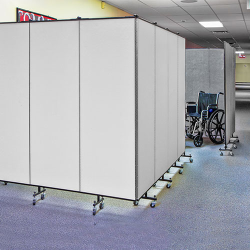 Folding Medical Privacy Screens Double Available Space Screenflex