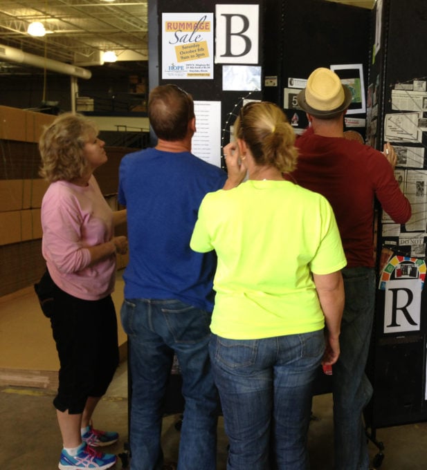 organize rummage sale