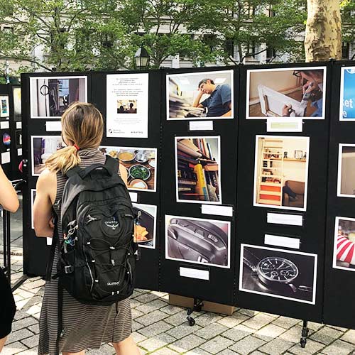 Freestanding Art Display Boards Screenflex Portable Room Dividers