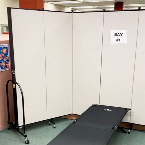 Temporary Nurse Clinic Dividers Screenflex Portable Room Dividers