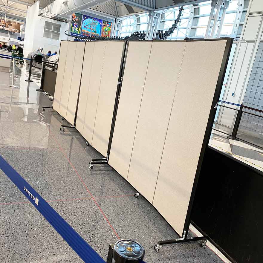 Airport Security Checkpoint Dividers