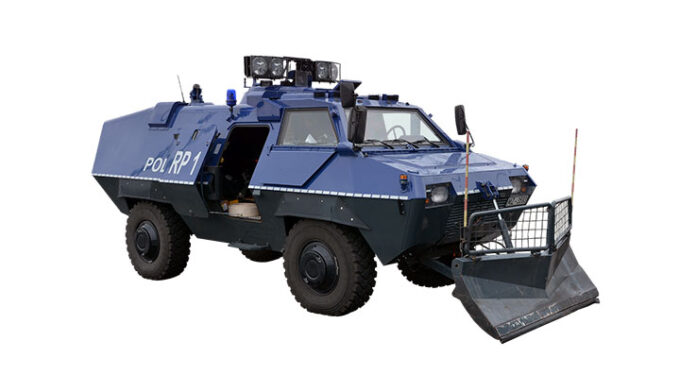 armored police vehicle