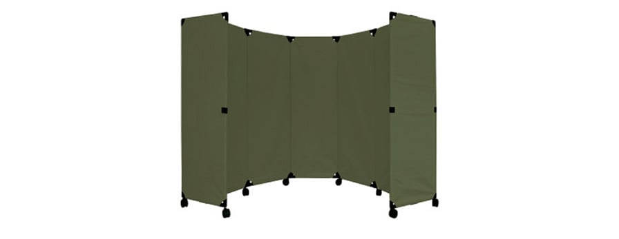 olive green folding divider