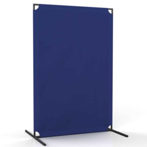 blue standing partition
